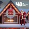 48 Inch Pre-lit Large Christmas Wreath with 224 LED Multi-Color Lights, Christmas Door Wreath for Garage, Outdoor Christmas Wreath with Red Bow, Timer Remote Control, Plug-in, White